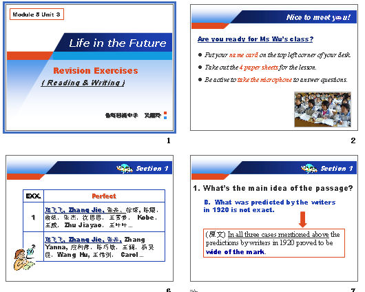 Module 5 Unit 3 Life in the Future revision exercises μͼ