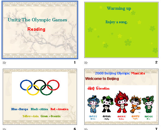 Unit 2 The Olympic Games Reading μͼ