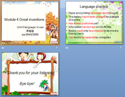 Module 4 Great inventions unit3 language  in use μͼ