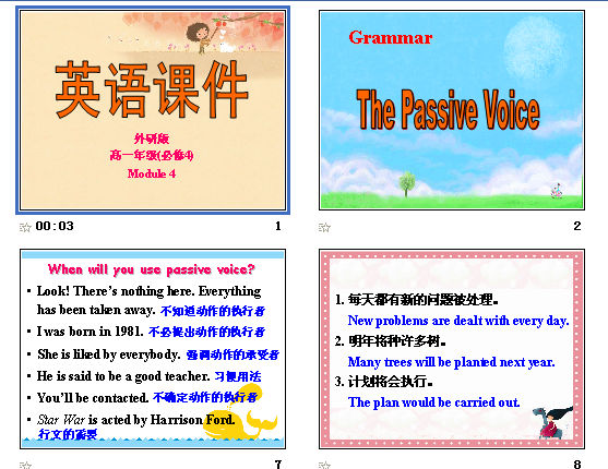 Ӣmodule 4 ﷨ Grammar The Passive Voice μͼ