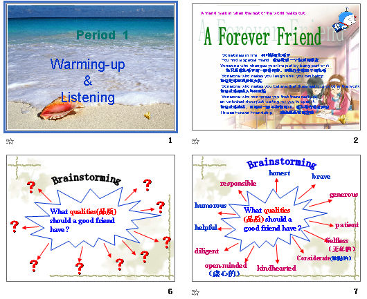 Unit 1 Friendship(Period 1 Warming-up & Listening)
 μͼ