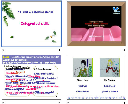  Unit 6 Detective stories Integrated skills μͼ