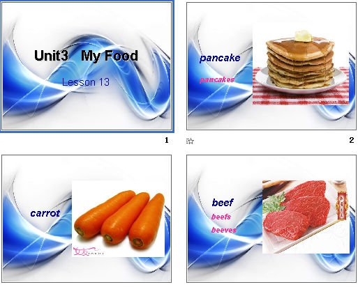 Unit 3 Lesson 13 My Food μͼ