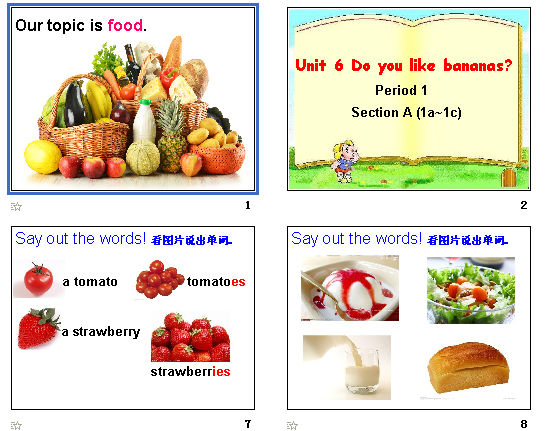 Unit 6 Do you like bananas?Period 1 Section A (1a~1c) μͼ