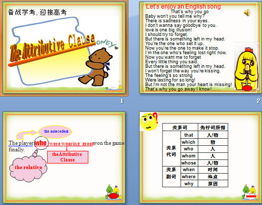 The Attributive Clause
 μͼ