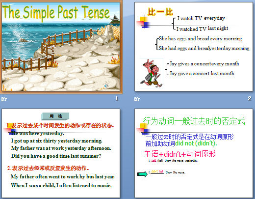 һȥʱ( The simple past tense) μͼ