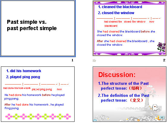 Past simple vs. 
past perfect simple μͼ