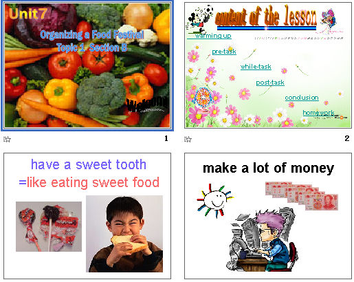 Unit 7 Organizing a Food Festival
Topic 1 Section B μͼ