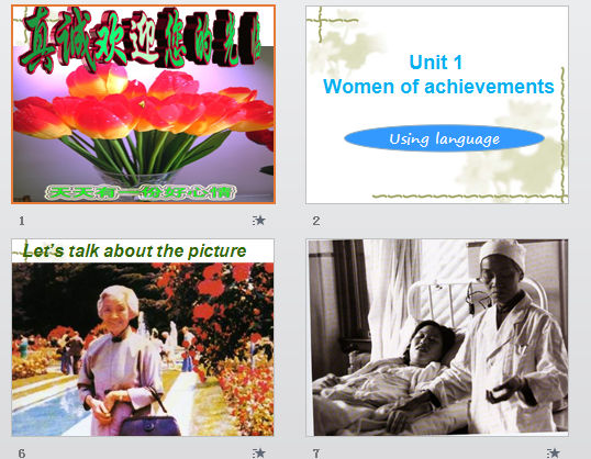 Unit 4 unit 1 women of achievements using language μͼ