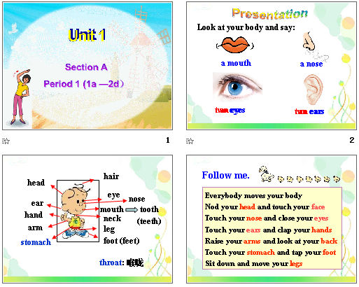 Unit 1 Section A period 1(1a-2d) μͼ