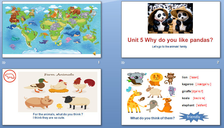  Unit 5 why do you like pandas? section A 1a-2c μͼ